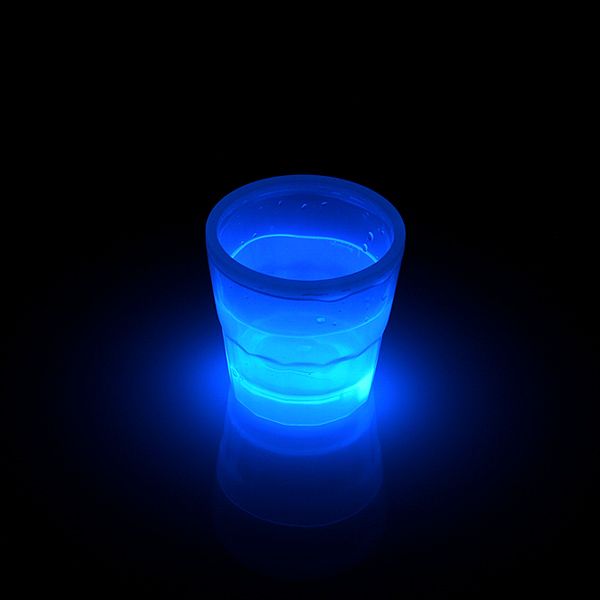 Schnaps-Leucht-Becher EXTRA-Leuchtkraft, blau
